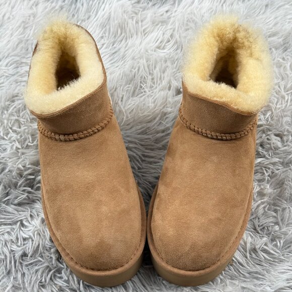 UGG Shearling Thick-Sole Snow Boots - Picture 5 of 8